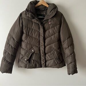 Anno Zhero brown duck down short puffer jacket 44/M